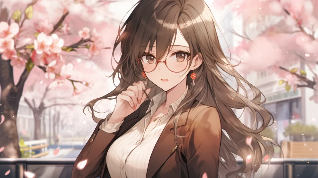 オフィスで働く女性の画像